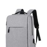 Business Slim Formal Laptop Backpack for up to 15.6 Inch – Durable Oxford Textile – USB Charging Port – Organized Compartments – Waterproof – Heavily Padded for Sensitive Electronics Impact Protection – GRAY